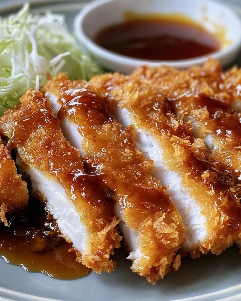 Easy Chicken Katsu: Crispy & Delicious Recipe finished dish