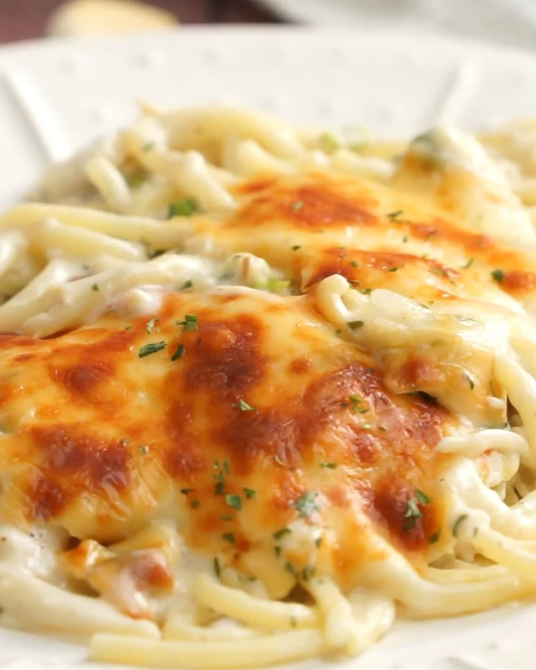 Easy Chicken Tetrazzini: A Creamy, Comforting Casserole finished dish