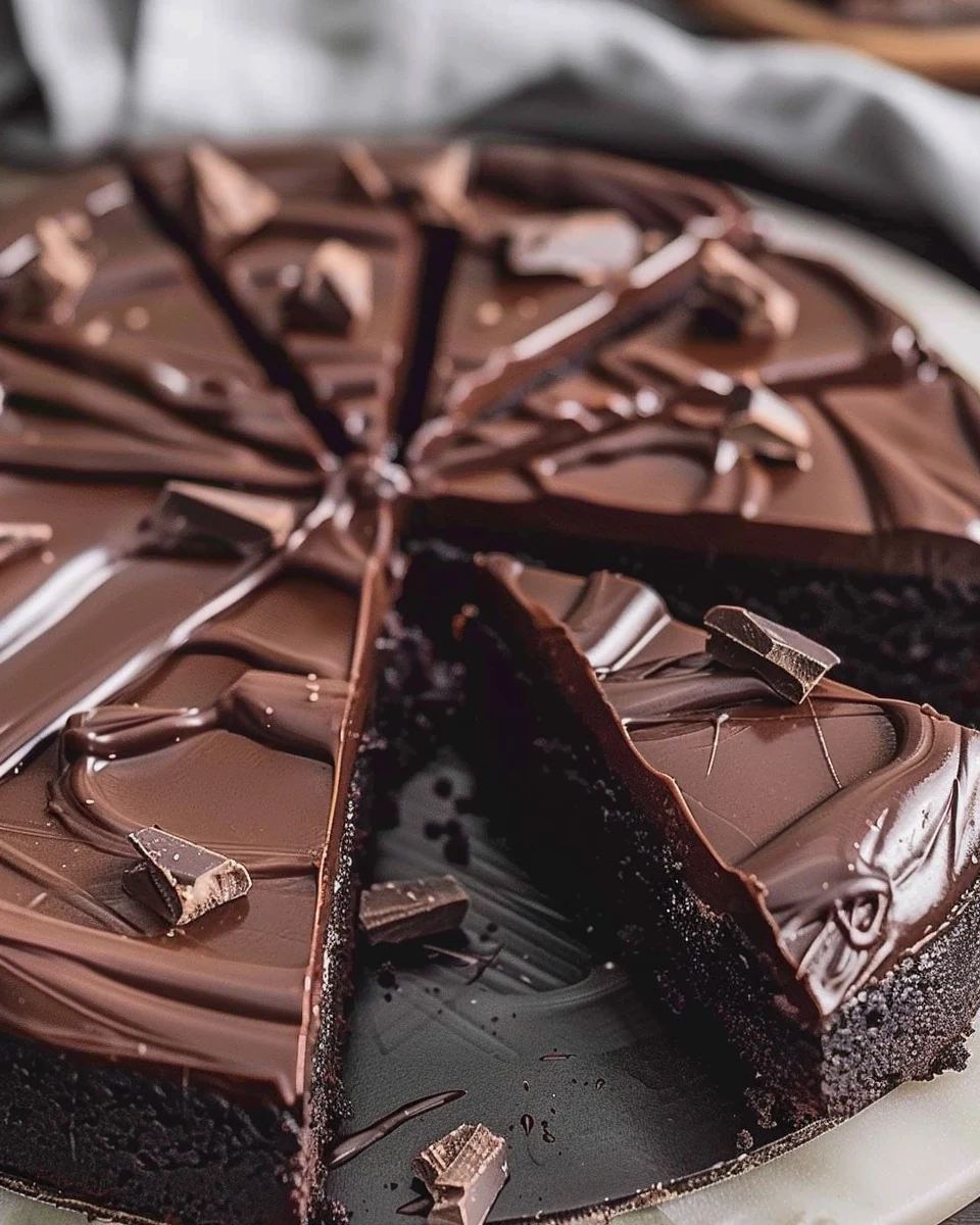 Easy Chocolate Fudge Cake - Simple and Delicious Recipe finished dish