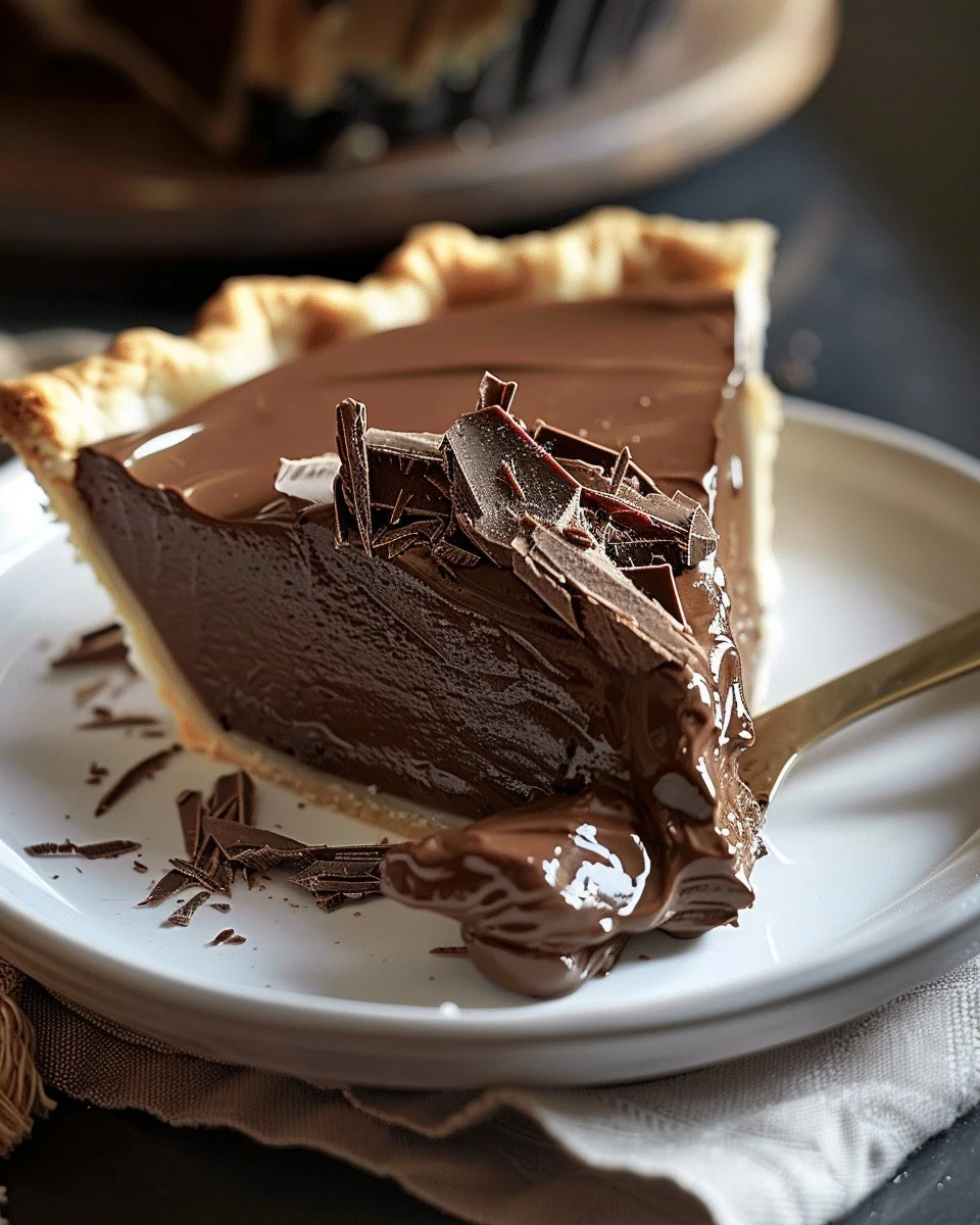 Easy Chocolate Pie Recipe - Quick and Delicious Treat finished dish