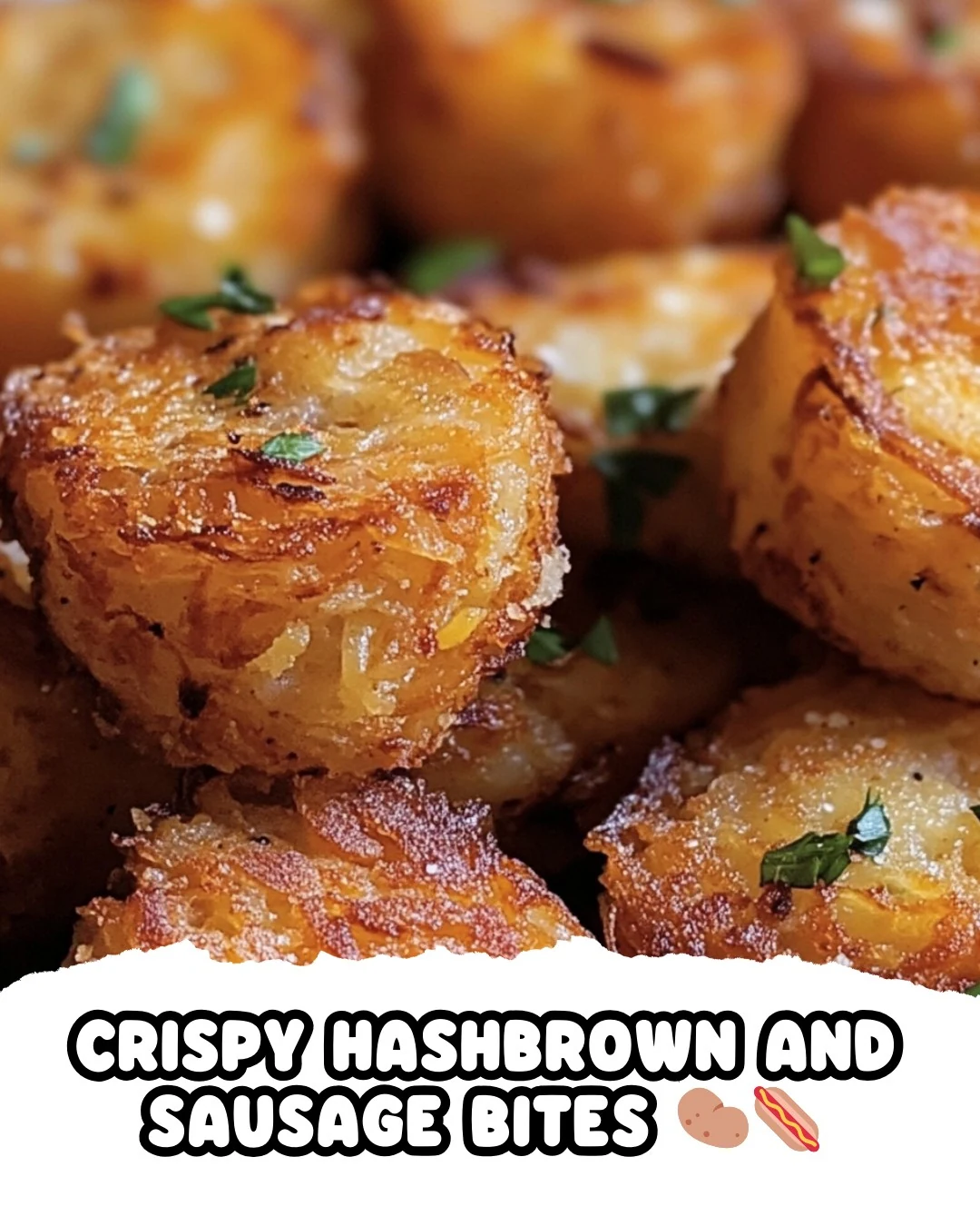 Easy Crispy Hashbrown and Sausage Bites Recipe finished dish