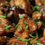 Easy Crock Pot Bourbon Chicken Recipe for Dinner finished dish