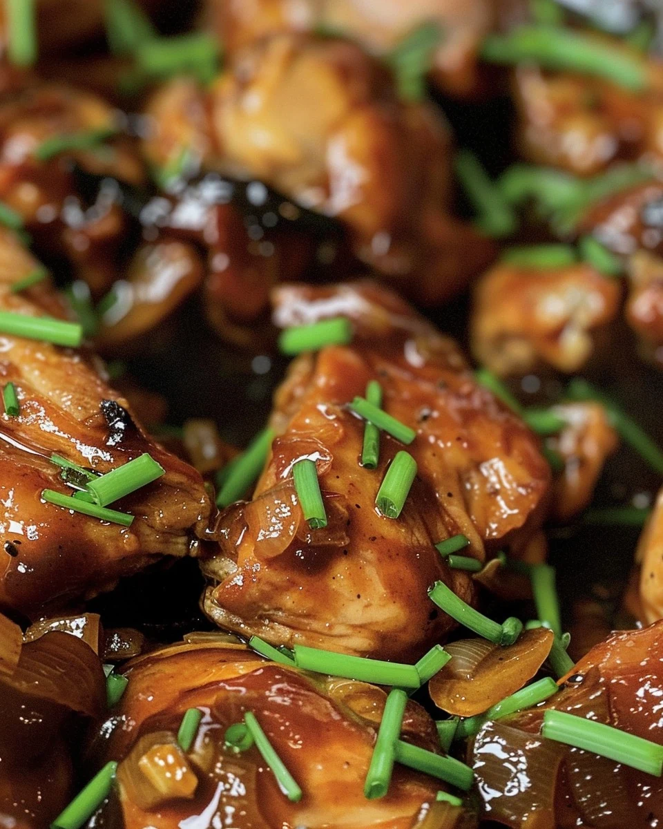 Easy Crock Pot Bourbon Chicken Recipe for Dinner finished dish
