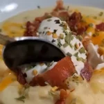 Easy Crock Pot Crack Potato Soup Recipe for Comfort finished dish