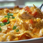Easy Dorito Chicken and Cheese Casserole Recipe finished dish