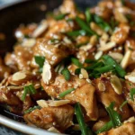Easy Ginger Chicken with Almonds Recipe finished dish