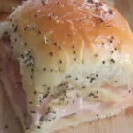 Easy Ham and Cheese Sliders Recipe for a Crowd finished dish