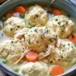 Easy Homemade Chicken and Dumplings Recipe finished dish