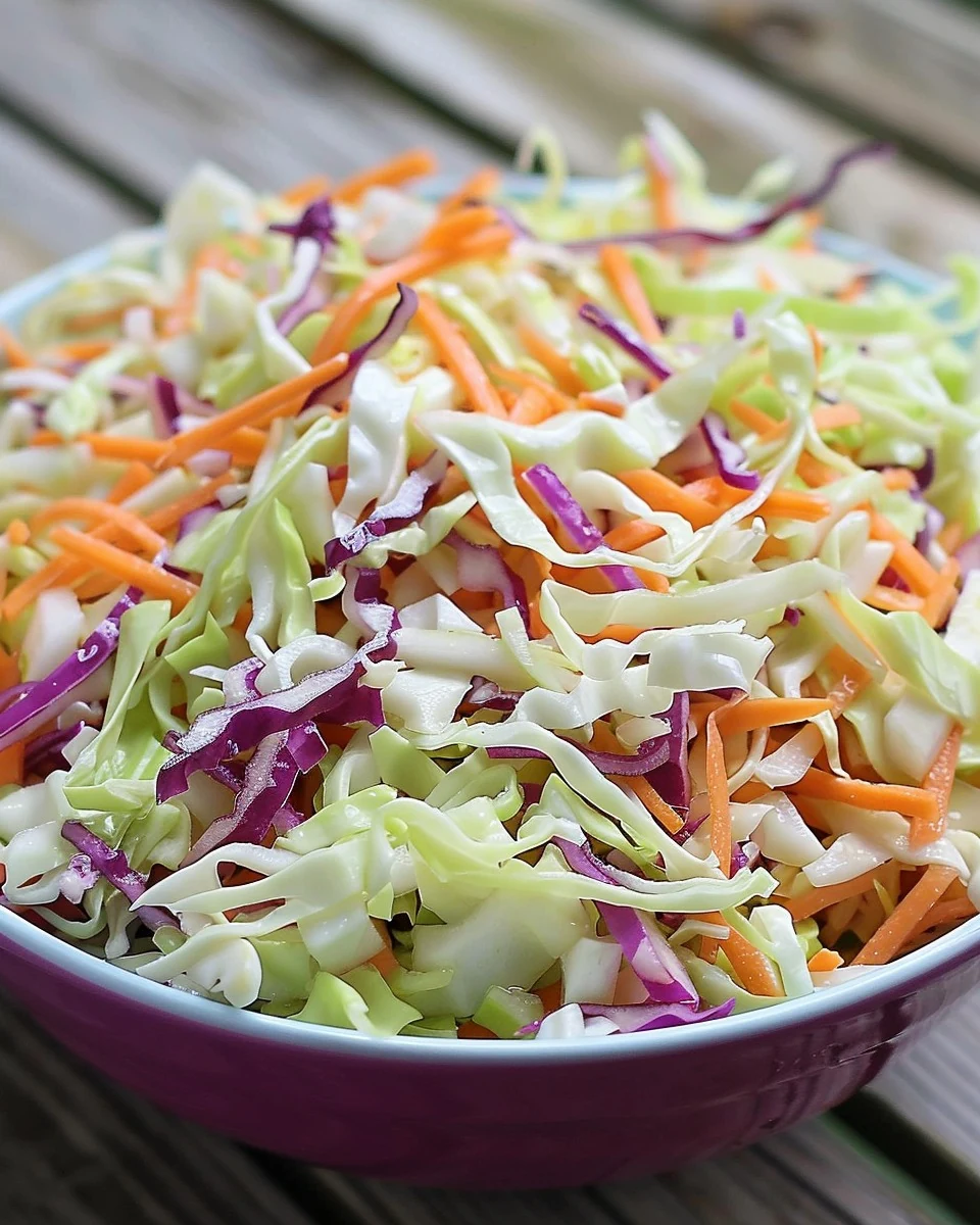 Easy Homemade Coleslaw Recipe for Any Meal finished dish