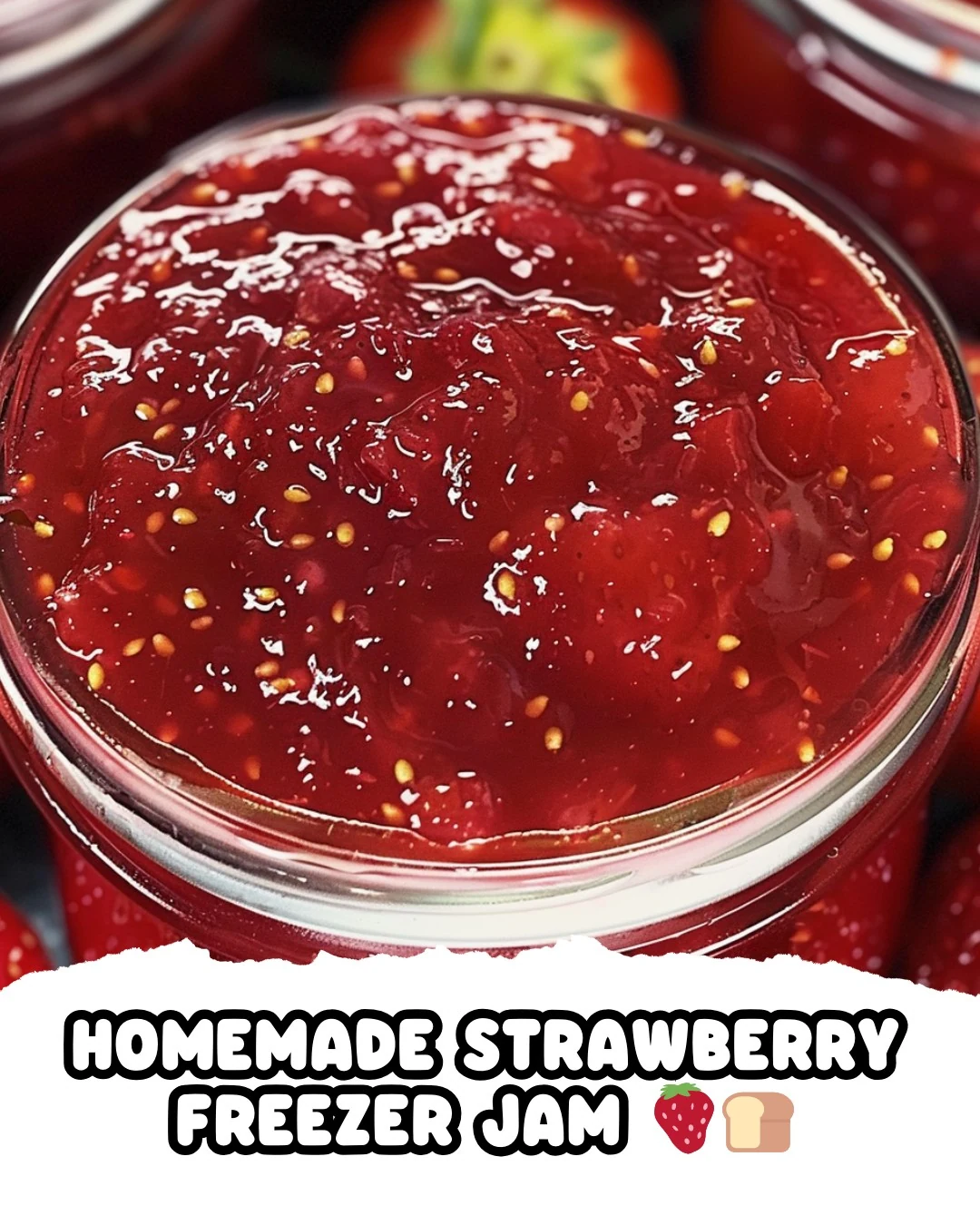 Easy Homemade Strawberry Freezer Jam Recipe