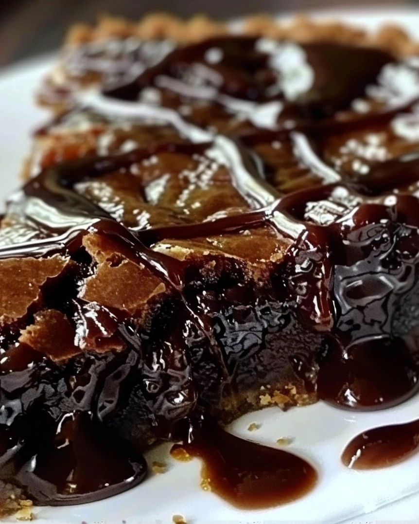 Easy HOT FUDGE PIE Recipe: Don't Lose It! finished dish