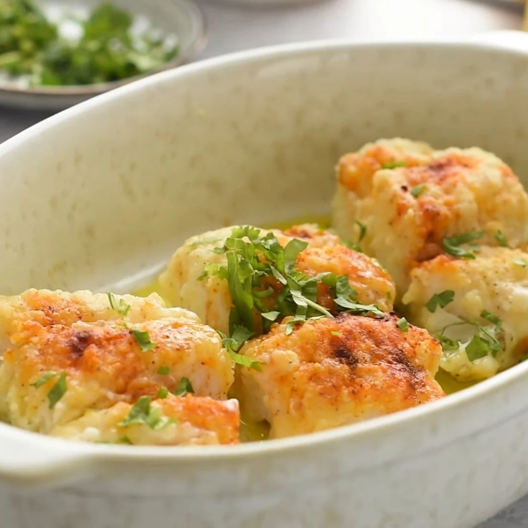 Easy Lemon Butter Baked Cod Recipe in 25 Minutes finished dish