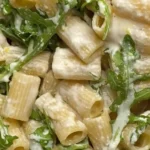 Easy Lemon Ricotta Pasta with Arugula Recipe finished dish