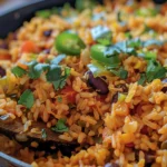 Easy Mexican Rice Skillet Recipe for a Quick Meal finished dish