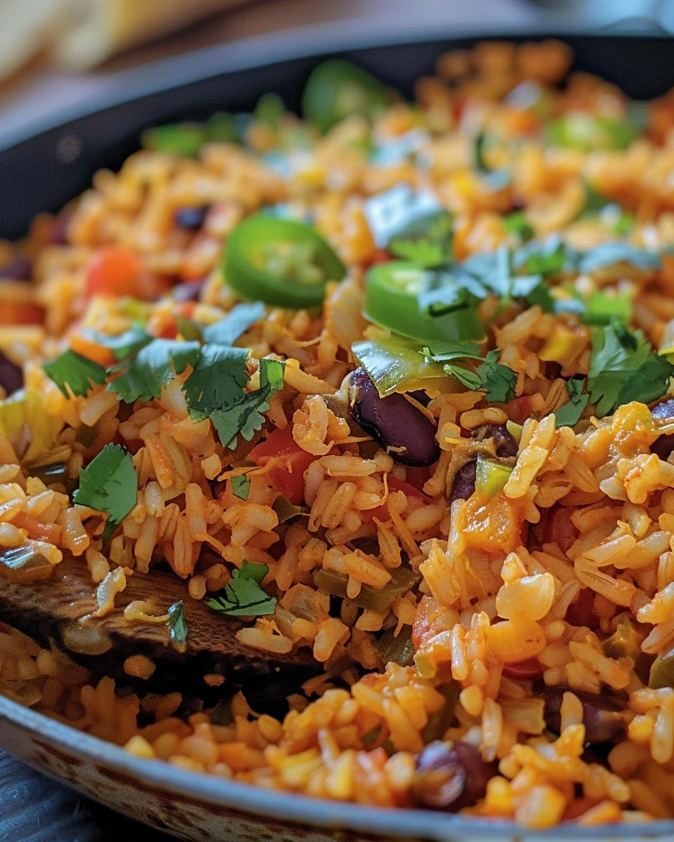 Easy Mexican Rice Skillet Recipe for a Quick Meal finished dish