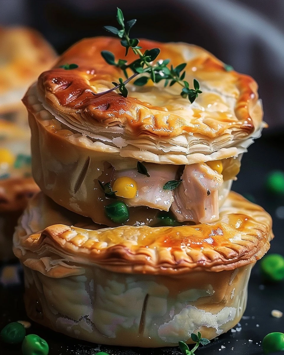 Easy Mini Chicken Pot Pies Recipe for Quick Meals finished dish