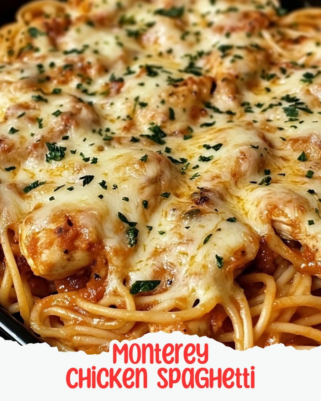 Easy Monterey Chicken Spaghetti Casserole Recipe