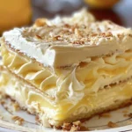 Easy No-Bake Lemon Eclair Cake Recipe for Summer finished dish