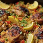 Easy One-Pot Cajun Chicken and Rice Recipe finished dish