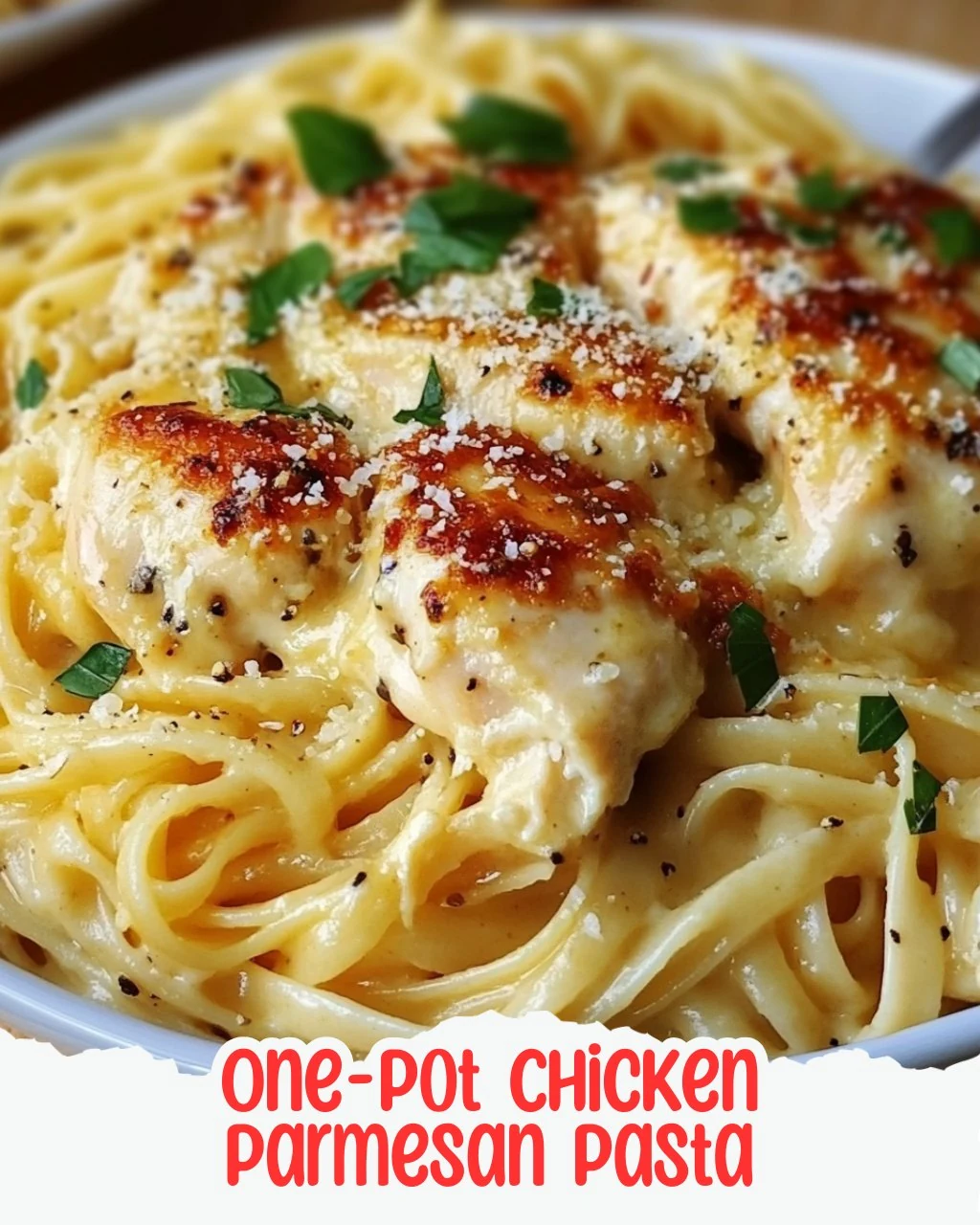 Easy One-Pot Chicken Parmesan Pasta Recipe