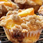Easy Peach Cobbler Muffins Recipe for a Sweet Treat finished dish