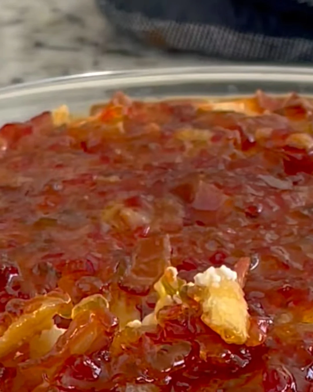 Easy Pepper Jelly Cheese Dip Recipe for Any Occasion finished dish