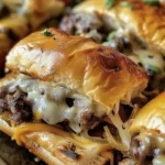 Easy Philly Cheesesteak Sliders - Quick & Delicious finished dish