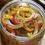 Easy Pickled Pepper and Onion Relish Recipe finished dish