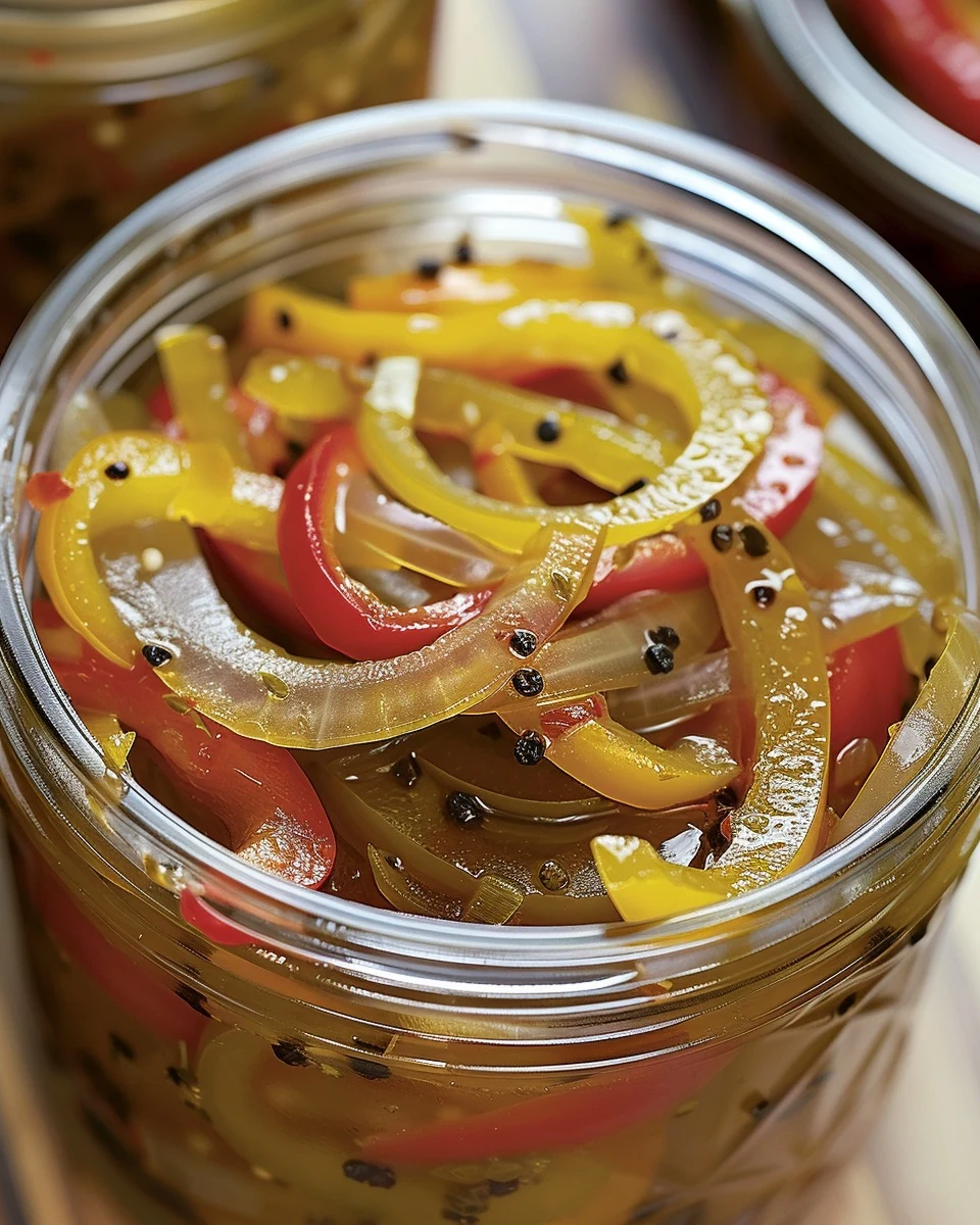 Easy Pickled Pepper and Onion Relish Recipe finished dish