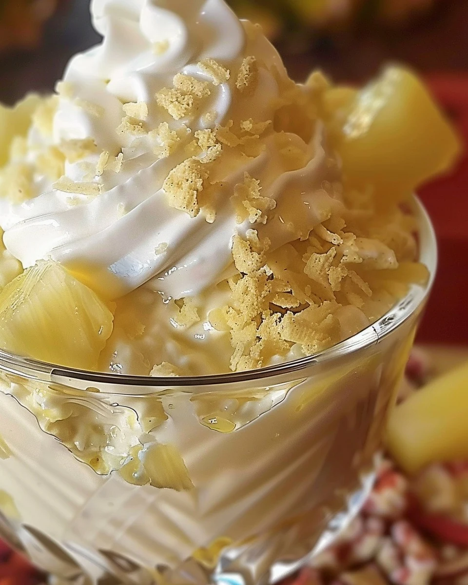 Easy Pineapple Dessert - A Quick and Refreshing Treat finished dish