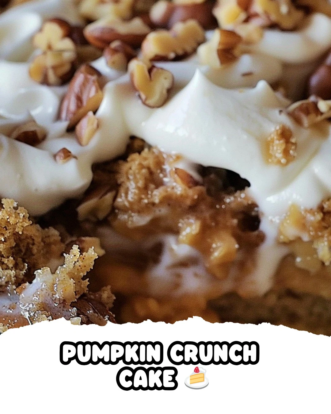 Easy Pumpkin Crunch Cake Recipe for Fall Flavor finished dish