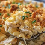 Easy Ritz Chicken Casserole Recipe for Family Meals finished dish