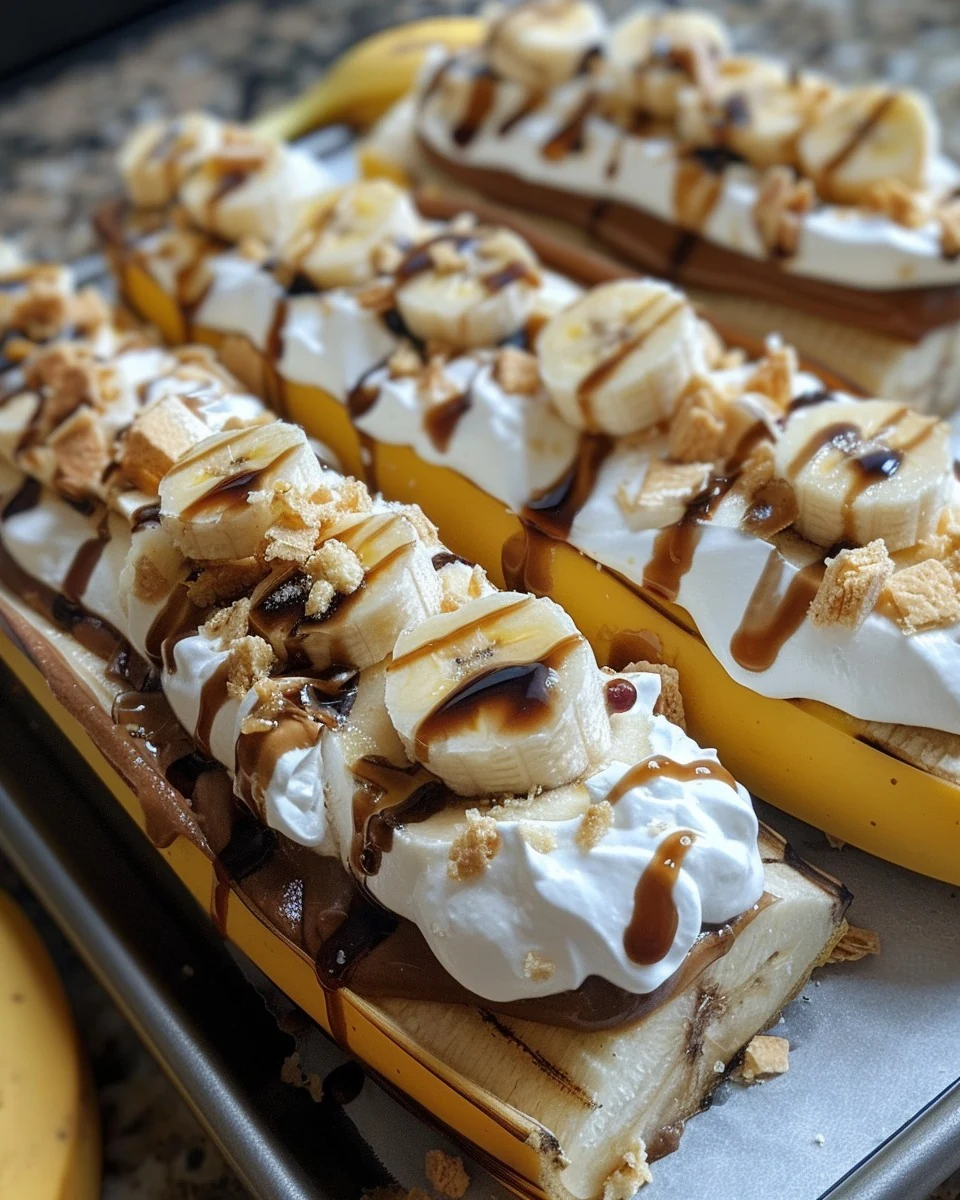 Easy S'more Banana Boats Recipe for Sweet Treats finished dish