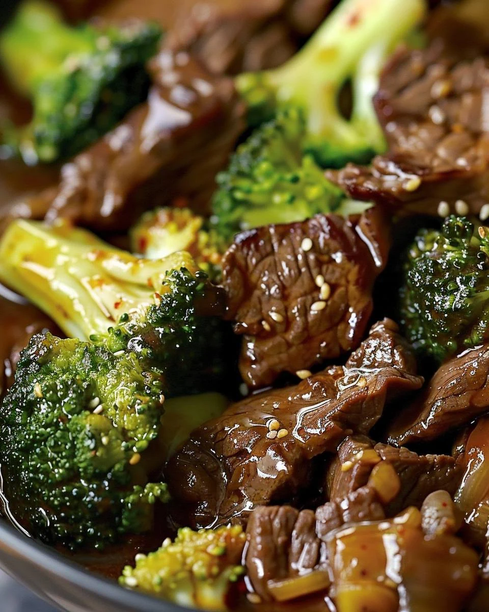 Easy Slow Cooker Broccoli Beef Recipe for Busy Nights finished dish