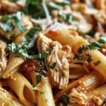Easy Slow Cooker Chicken Pasta Recipe in 7 Hours finished dish