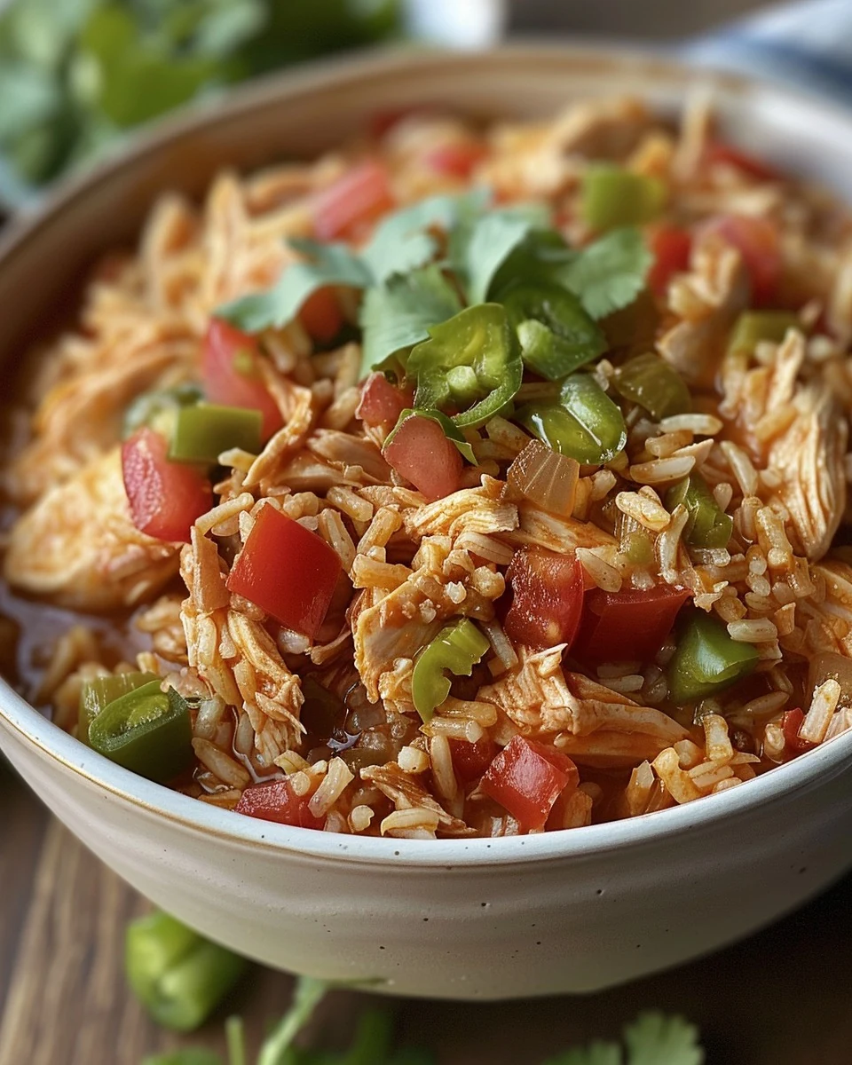 Easy Slow Cooker Taco Chicken and Rice Recipe