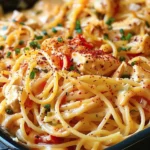 Easy Spicy Southern Chicken Spaghetti: A Flavorful Dish finished dish