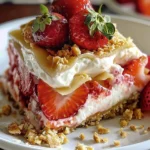 Easy Strawberry Cheesecake Lasagna Recipe to Delight finished dish