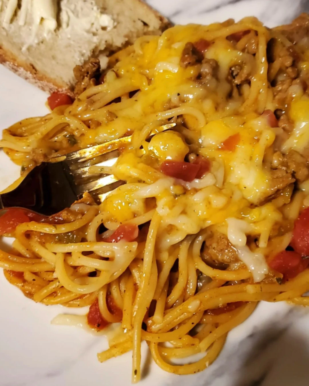 Easy Taco Spaghetti Recipe for a Quick Dinner finished dish