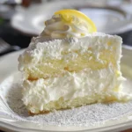 Exquisite Italian Lemon Cream Cake Recipe finished dish