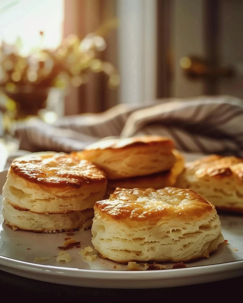 Flaky Butter Buttermilk Biscuits Recipe finished dish