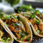 Flavorful Asian-Inspired Chicken Tacos Recipe finished dish