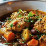 Flavorful Hearty Chicken and Vegetable Stew Recipe finished dish