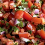 Fresh and Easy Pico de Gallo Recipe finished dish