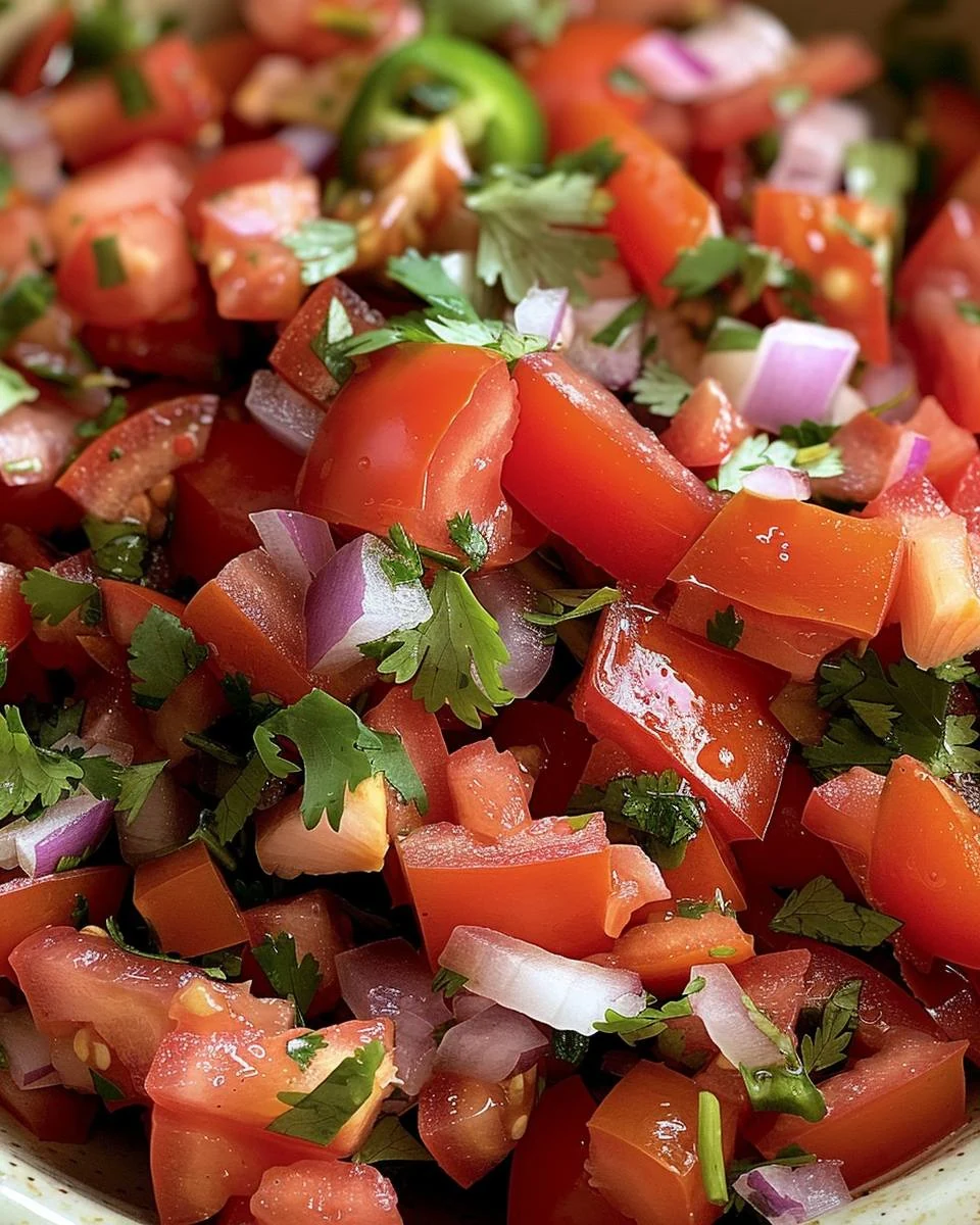 Fresh and Easy Pico de Gallo Recipe finished dish