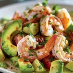 Fresh and Zesty Shrimp Avocado Salad Recipe finished dish