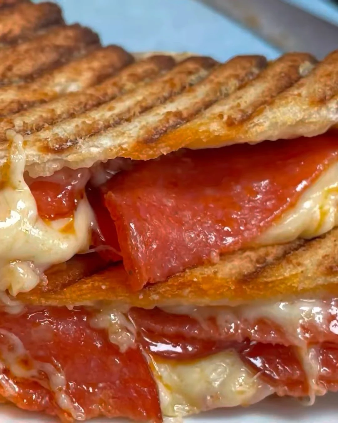 Grilled Cheese Pizza: The Ultimate Comfort Fusion finished dish