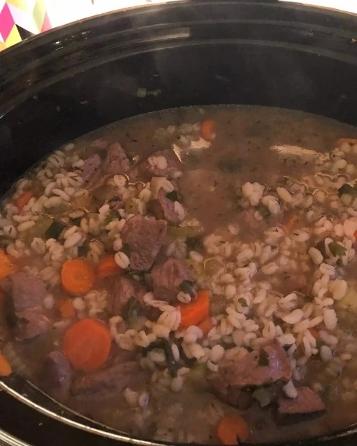 Hearty Beef and Barley Stew for a Cozy Dinner finished dish