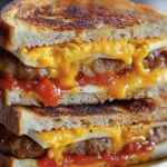 Hearty Cowboy Breakfast Sandwiches Recipe for a Great Start finished dish