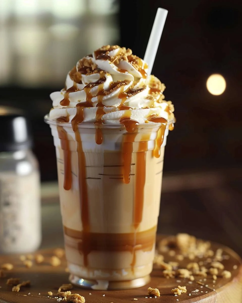 Indulge in a Homemade Caramel Frappuccino Today finished dish